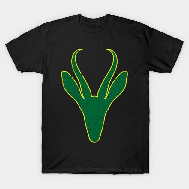 Springbok Face South Africa Green & Gold T-Shirt by BraaiNinja